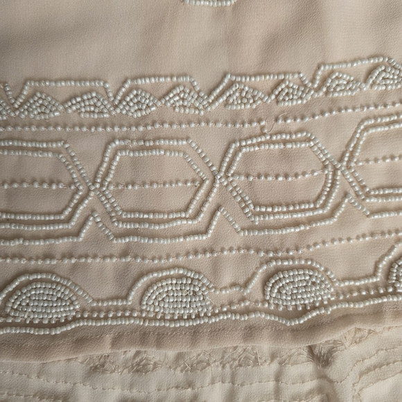 Free People Beige Embroidered Blouse - Picture 3 of 9